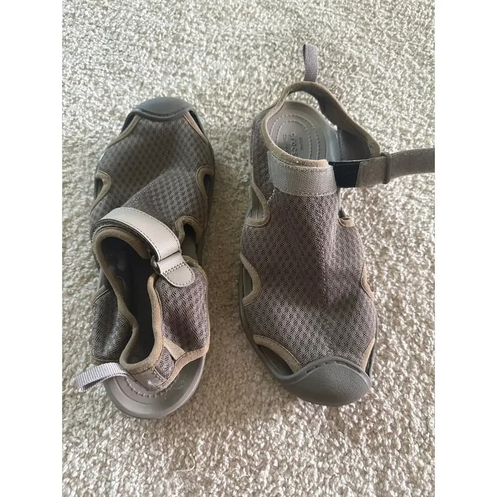 Crocs Swiftwater Mesh Deck Sandals Women's Size 9 Outdoor Water Beach